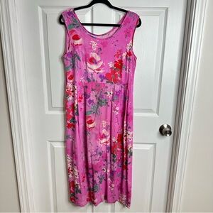 Jams World Floralee Pink floral flower midi dress Medium